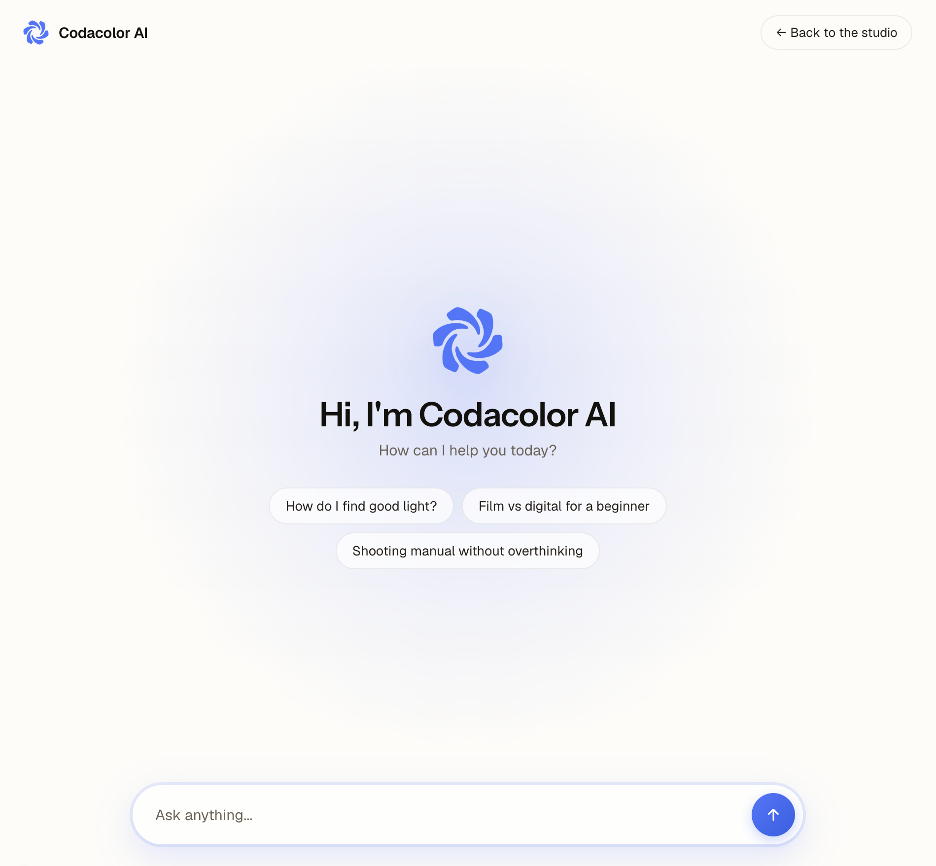 Codacolor AI, the in-house photography assistant trained on the Photo Flow Method